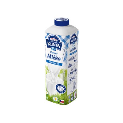 Čerstvé mléko Kunín polotučné 1 l